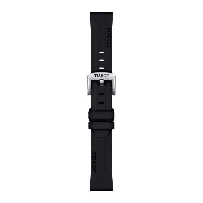 TISSOT OFFICIAL BLACK SILICONE STRAP LUGS 18MM T852.047.455