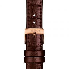 TISSOT OFFICIAL BROWN LEATHER STRAP LUGS 15MM T852.043.042