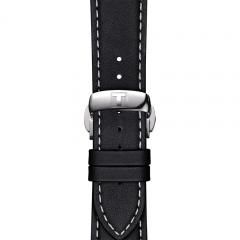 TISSOT OFFICIAL BLACK LEATHER STRAP LUGS 21MM T852.044.599