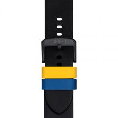TISSOT OFFICIAL NBA LEATHER STRAP GOLDEN STATE WARRIORS 22MM T852.047.516
