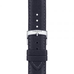 TISSOT OFFICIAL ANTHRACITE FABRIC STRAP LUGS 21MM T852.048.183