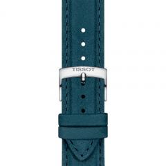 TISSOT OFFICIAL BLUE LEATHER STRAP LUGS 21MM T852.048.227