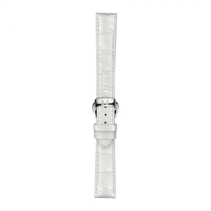 TISSOT OFFICIAL WHITE LEATHER STRAP LUGS 16MM T852.036.795