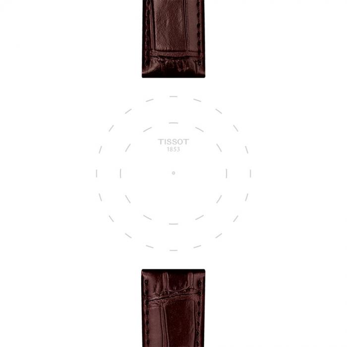 TISSOT OFFICIAL BROWN LEATHER STRAP LUGS 20MM T852.043.014