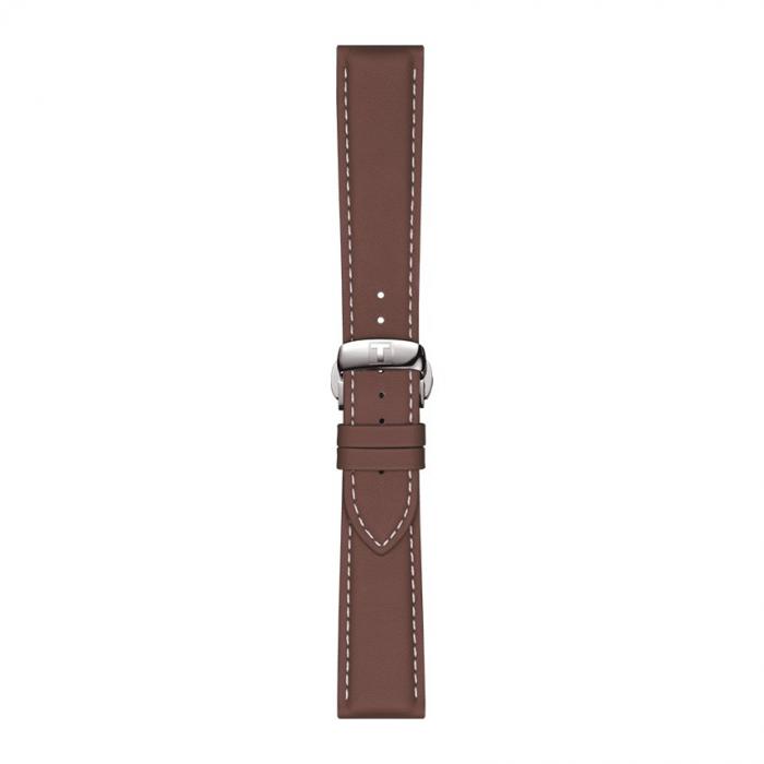 TISSOT OFFICIAL BROWN LEATHER STRAP LUGS 21MM T852.044.597
