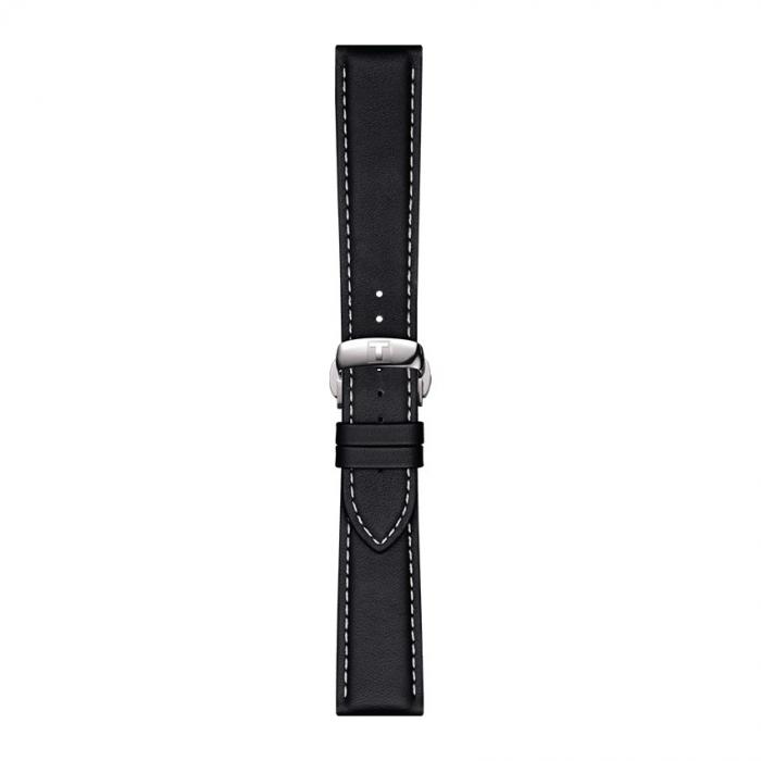 TISSOT OFFICIAL BLACK LEATHER STRAP LUGS 21MM T852.044.599