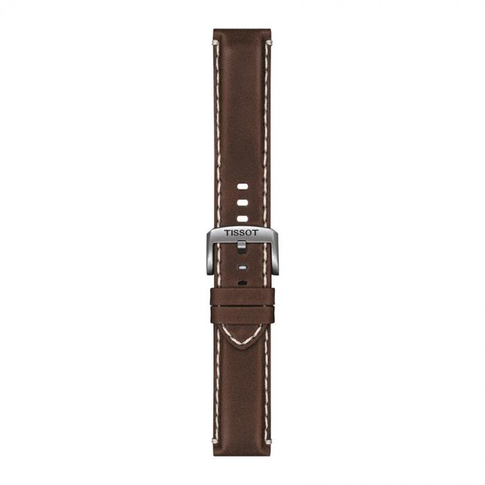 TISSOT OFFICIAL BROWN LEATHER STRAP LUGS 22MM T852.044.980