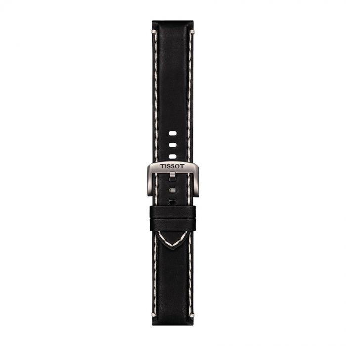 TISSOT OFFICIAL BLACK LEATHER STRAP LUGS 22MM T852.044.982