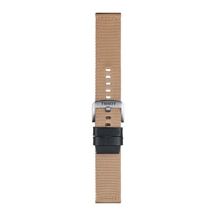 TISSOT OFFICIAL BEIGE FABRIC STRAP LUGS 22MM T852.046.752