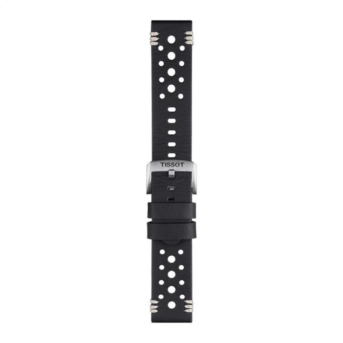 TISSOT OFFICIAL BLACK LEATHER STRAP LUGS 22MM T852.046.810