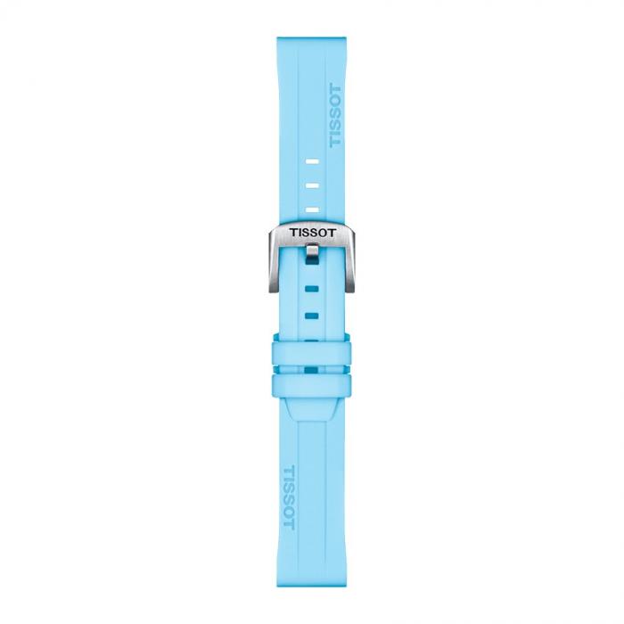 TISSOT OFFICIAL BLUE SILICONE STRAP LUGS 18MM T852.047.450