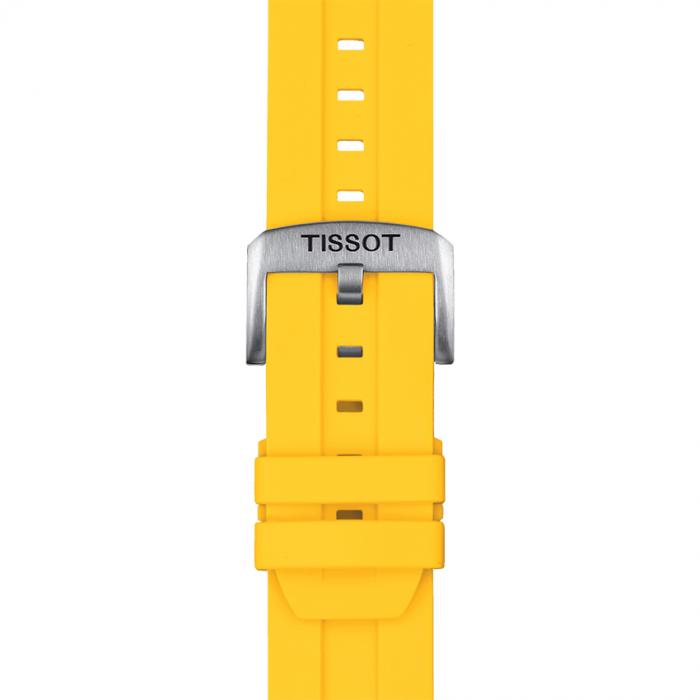 TISSOT OFFICIAL YELLOW SILICONE STRAP LUGS 22MM T852.047.916