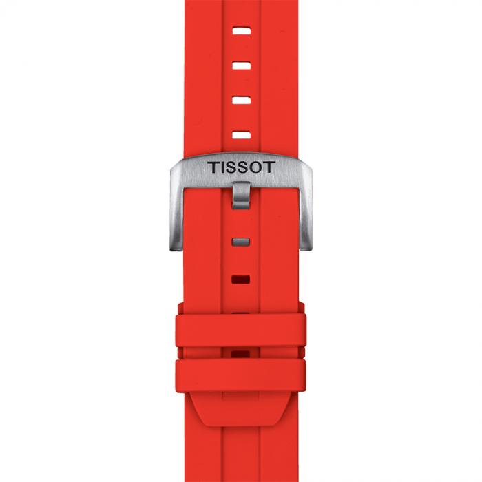 TISSOT OFFICIAL RED SILICONE STRAP LUGS 22MM T852.047.920