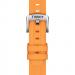 TISSOT OFFICIAL ORANGE SILICONE STRAP LUGS 18MM T852.047.452